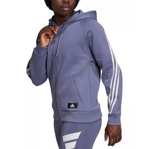New ADIDAS Women's Zip-Front Hooded Jacket